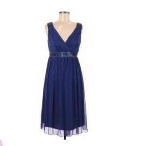 London Style Nights Cocktail Dress in Blue Medium 6 Perfect for a dance or party